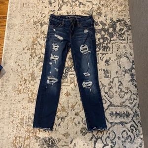 American eagle ripped jeans